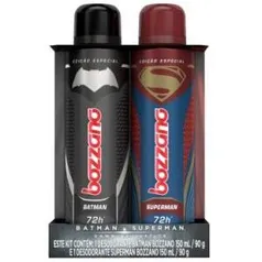 [Insinuante] Kit 2 Desodorantes Aerosol Bozzano 90ml Edição Batman e Superman - R$ 9