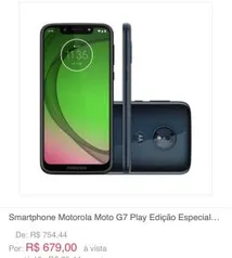 Moto G7 Play Edição Especial