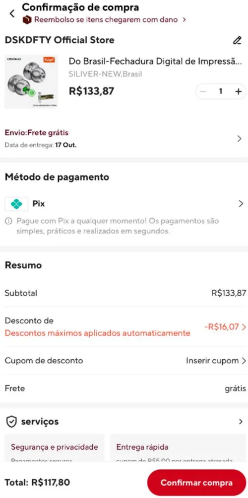 Imagem na descrição da promoção