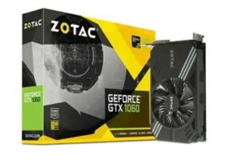 PLACA DE VIDEO ZOTAC GEFORCE GTX 1060 6GB MINI, ZT-P10600A-10L por R$ 1300