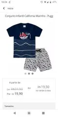 Conjunto Infantil California Marinho - Pugg | R$18