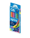 Lápis de Cor CIS SPIRO, Estojo, Multicolorido