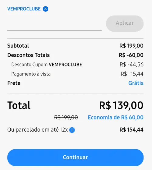 Imagem na descrição da promoção