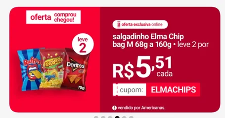 Salgadinho Elma Chips sabores 160g