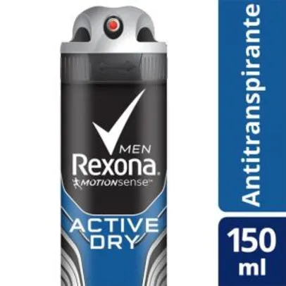 Desodorante Antitranspirante Rexona Active Dry/Azul 150ml - 10 unidades | R$53