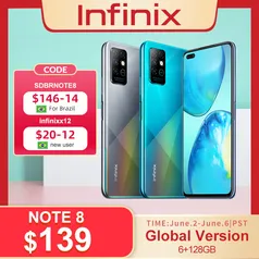 Infinix note 8 128GB Versão global | R$701