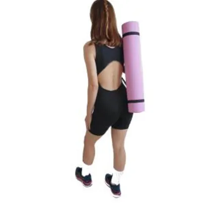 Tapete Colchonete Portátil com Alça para Yoga Pilates WCT Fitness - Rosa R$25