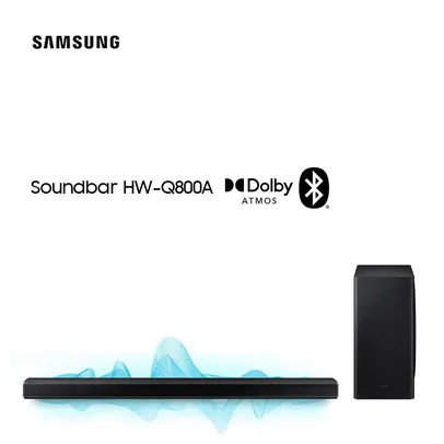 Soundbar Samsung HW-Q800A, com 3.1.2 canais