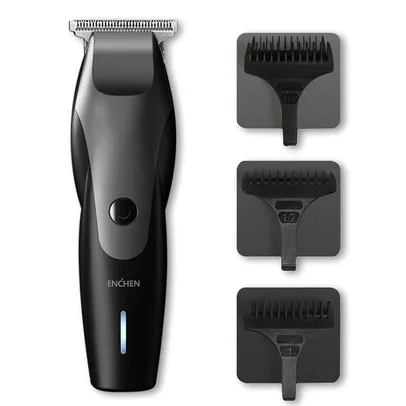 Aparador de cabelo Enchen com diferentes conjuntos com carregamento via USB | R$122