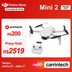 [Amanhã 27/06]  Drone DJI Mini 2 fly