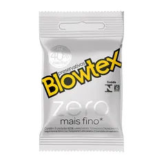 Preservativo Blowtex Zero Com 3 Unidades