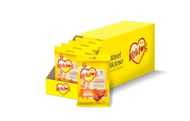 Pack de Bifinho Keldog Frango Grelhado 60g - 20 unidades