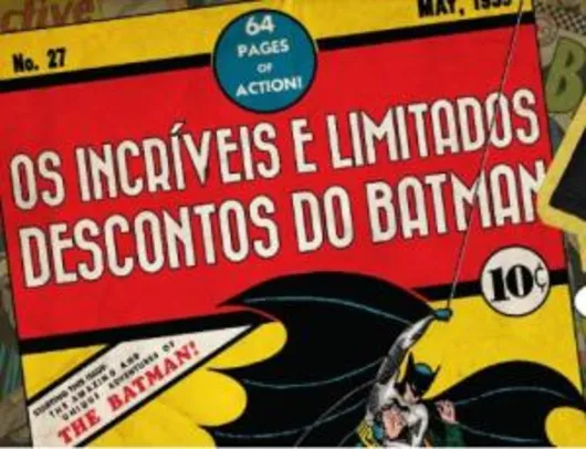 Até 50% OFF em produtos Batman na DC Comics Oficial