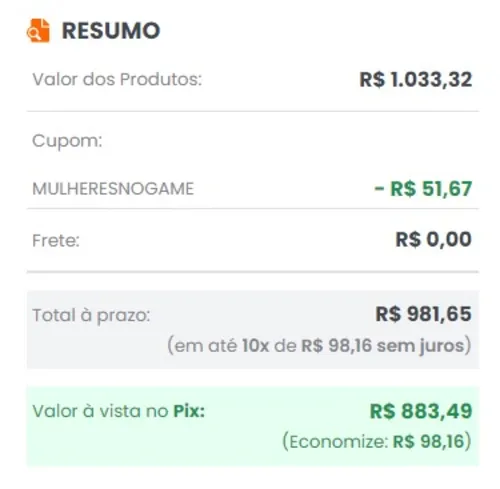 Imagem na descrição da promoção