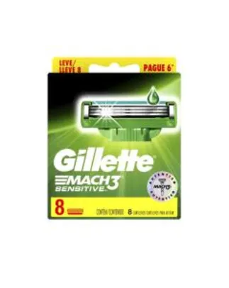 Carga Gillette Mach3 Sensitive 8 unidades