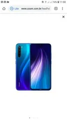 Smartphone Redmi Note 8 - Azul, Tela de 6.3,  4gb + 128gb, Câmera Quadrupla R$1195