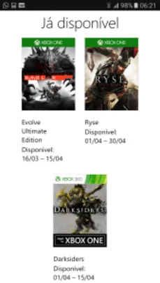 Vários jogos grátis de Xbox para assinante Gold