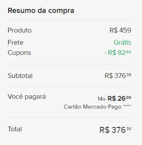 Imagem na descrição da promoção