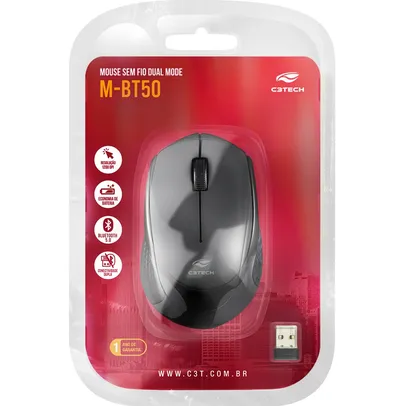 Mouse Sem Fio C3TECH Wireless 2.4Ghz, até 10M