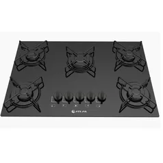 Cooktop à Gás 5 Bocas Atlas Agile Preto com Mega Chama R$ 137