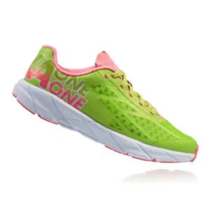 Tênis Hoka One One Tracer Feminino - Verde e Rosa