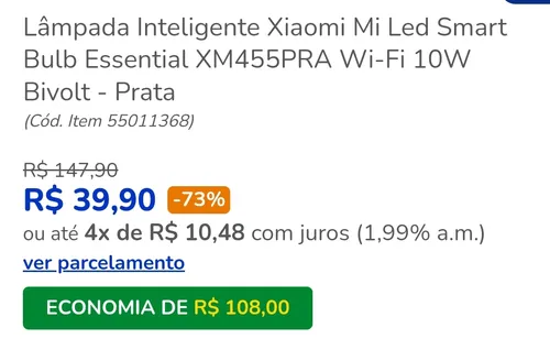 Imagem na descrição da promoção