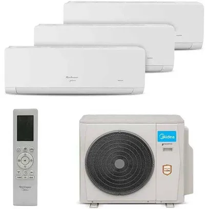 Foto do produto Ar Condicionado Multisplit Hw Inverter 36.000 Btu (2x Evap 12.000 + 1x Evap 18.000) Quente Frio 220V