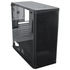 Gabinete Gamer Redragon, Wheel Jack, Mid Tower, Vidro Temperado, Black, S/Fonte, S/Fan