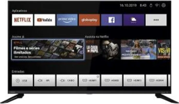 Smart TV Philco HD 40 PTV40G60SNBL R$ 780