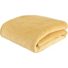 Cobertor Queen Fleece Galles Amarelo - Casa & Conforto - R$ 36