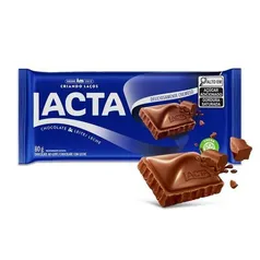 [Leve 5] Barra de Chocolate Lacta ao Leite 80g e outros sabores na descrição