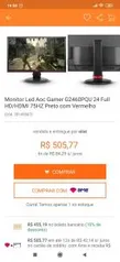 Monitor AOC Sniper 24Pol. Full HD 75Hz 1ms