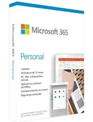 [Leve 2 R$ 59] Microsoft 365 Personal Office 365 apps 1TB