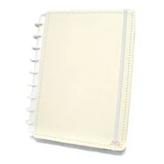 Caderno Médio Tons Pastéis Amarelo Com 80 Folhas Caderno Inteligente | R$77