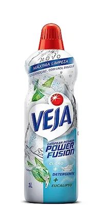 [Leve 4 e pague 3] Limpeza Pesada, Veja, Power Fusion Pisos Cloro 1L 