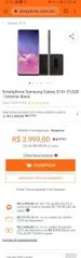 [1X + CC SHOPTIME] Galaxy S10+ 512gb cerâmica