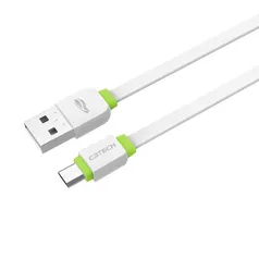 Cabo USB C3Tech CB-100WH Micro USB 2A 1 metro Branco