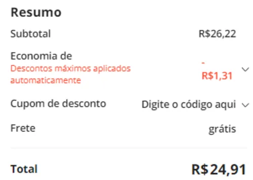 Imagem na descrição da promoção