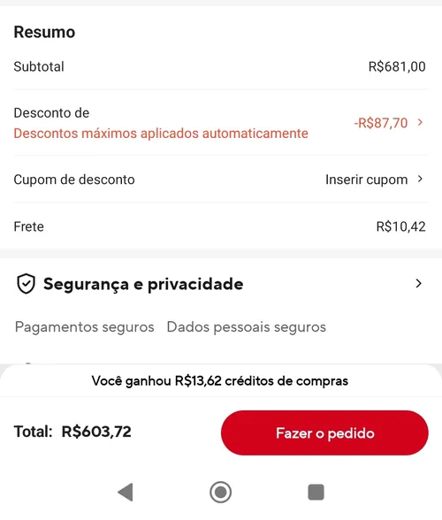 Imagem na descrição da promoção