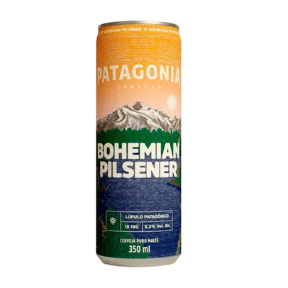 [Regional] Cerveja Patagonia Bohemian Pilsener Lata 350 ml