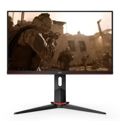 Monitor Gamer AOC 23.8" IPS 144Hz 1ms FHD FreeSync VGA/HDMI/DP, 24G2/BK