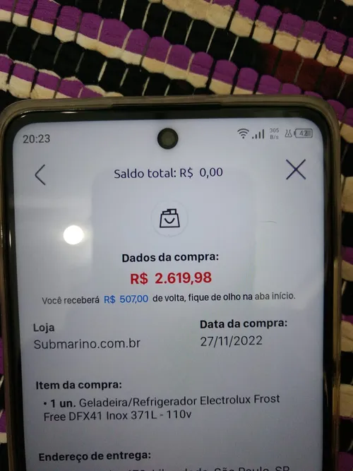 Imagem na descrição da promoção