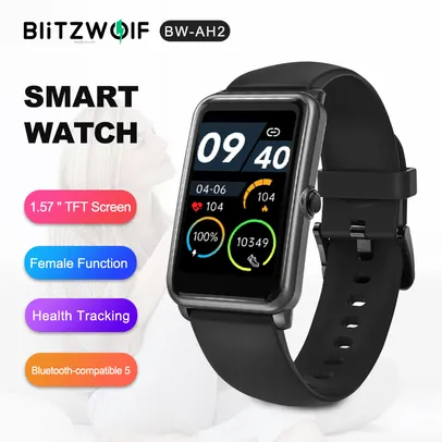 BlitzWolf BW AH2 1.57 inch Smart Watch HD Screen 24h