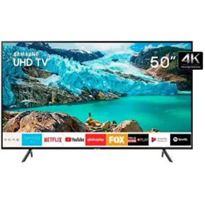 Smart TV 4K LED 50” Samsung UN50RU7100 Wi-Fi - HDR 3 HDMI 2 USB - R$1899