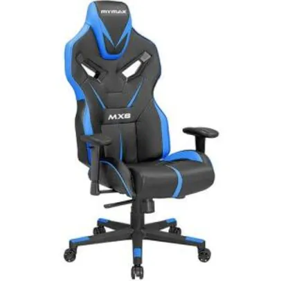 (470 com AME) Cadeira Gamer Mymax Mx8 Giratória Preta/Azul