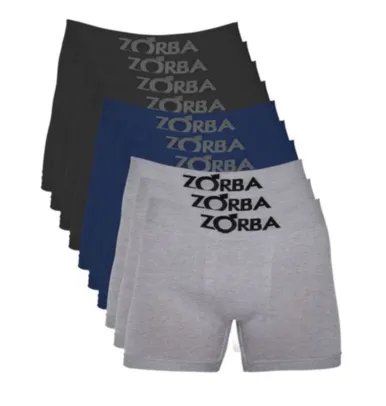 Kit com 10 Cuecas Boxer sem costura nas laterais - Zorba