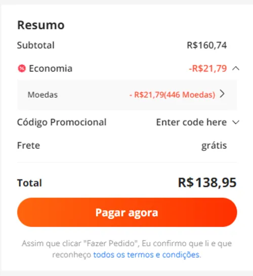 Imagem na descrição da promoção