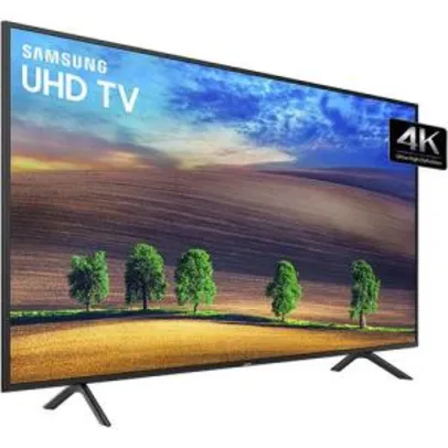 Smart TV LED 49" Samsung Ultra HD 4k 49NU7100 3 HDMI 2 USB HDR - R$ 1944