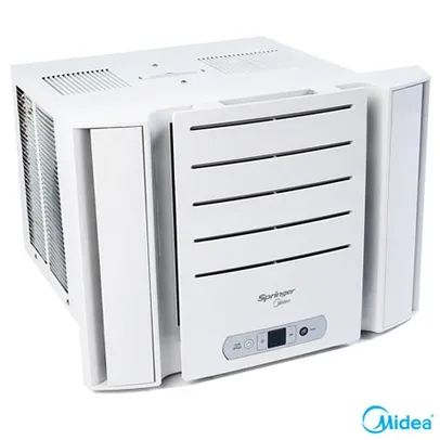 Ar Condicionado de Janela Eletrônico Springer Midea com 7.500 BTUs, Frio Branco - QCI07