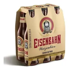 Pack Cerveja Brasil Eisenbahn Weiss Garrafa 355ml 6 Unidades